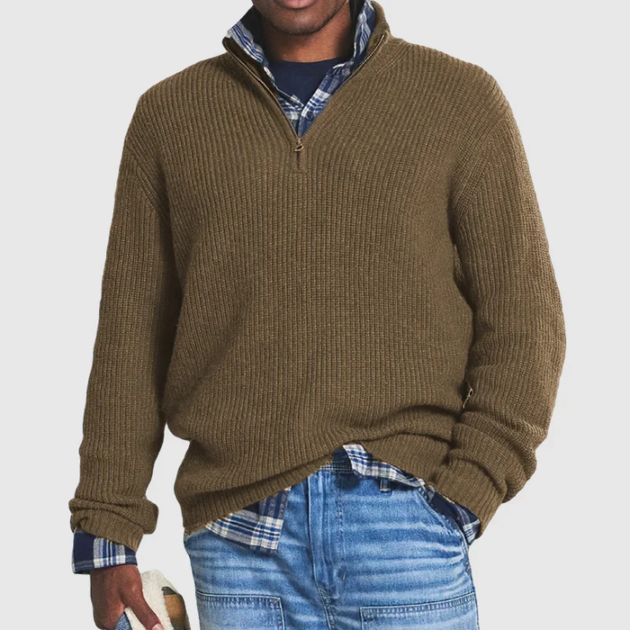 Business Casual Kasjmier Zip Sweater